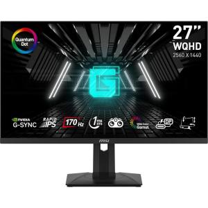 msi G274QPF-QD, 27″ Gaming Monitor, 2560 x 1440(QHD), IPS, 170Hz, FreeSync Premium, HDR400, HDMI, Displayport, USB C, Tilt