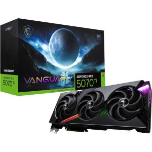 msi Gaming RTX 5070 Ti 16G Vanguard SOC Graphics Card (16GB GDDR7, 256-bit, Extreme Performance: 2602 MHz, DisplayPort x3 2.1a, HDMI 2.1b, NVIDIA Blackwell Architecture)