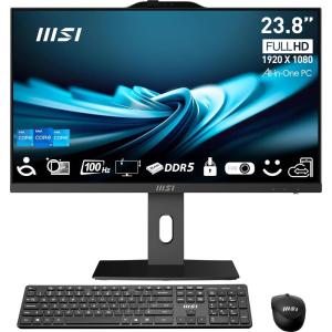 msi PRO AP242P 23.8” IPS FHD All-in-One PC: Intel Core i7-14700, 16GB DDR5, 1TB m.2 NVMe SSD, WiFi, Adjustable Stand, Keyboard & Mouse, Windows 11 Home: 14M-643US(14th Gen i7)