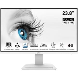 msi Pro MP243XW, 24″ Monitor IPS FHD (1920 x 1080) Non-Glare with Super Narrow Bezel 100HZ 1ms 16:9 with Tilt Stand, White