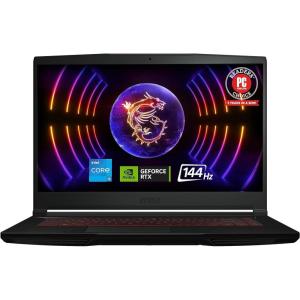 msi Thin 15 15.6” 144Hz FHD Gaming Laptop: Intel Core i5-12450H, NVIDIA Geforce RTX 2050, 16GB DDR5, 512GB NVMe SSD, Cooler Boost 5, Win 11: Black B13UCX-2041US(i5-12450H)