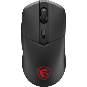 msi Versa 300 Elite Wireless Gaming Mouse – 26000 DPI Optical Sensor, 1000 Hz Polling Rate, Symmetrical, 60M+ Click OMRON Switches, 6 Buttons, 200-Hour Battery, 1ms Latency, RGB, 65g – Wired/Wireless(VERSA 300 W)