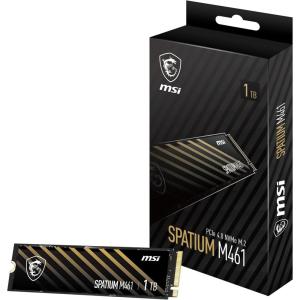 msi SPATIUM M461 PCIe 4.0 NVMe M.2 1TB Internal SSD PCIe Gen4 NVMe (SPATIUM M461 PCIe 4.0 NVMe M.2 1TB)
