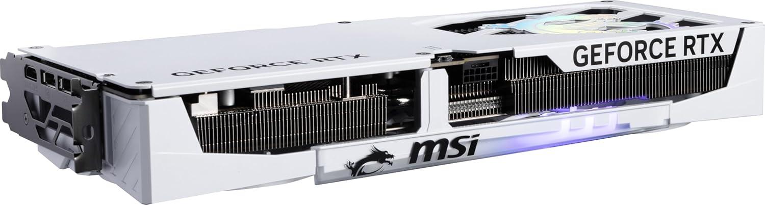 imageMSI Gaming RTX 5070 TI 16G Gaming Trio OC White Graphics Card 16GB GDDR7 256bit Extreme Performance 2580 MHz DisplayPort x 3 21a HDMI 21b NVIDIA Blackwell Architecture