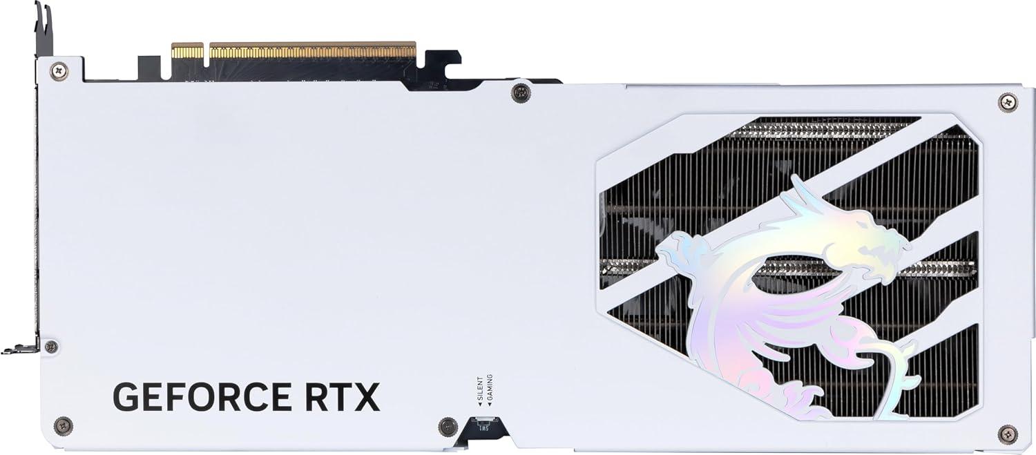 imageMSI Gaming RTX 5070 TI 16G Gaming Trio OC White Graphics Card 16GB GDDR7 256bit Extreme Performance 2580 MHz DisplayPort x 3 21a HDMI 21b NVIDIA Blackwell Architecture