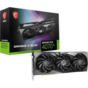 MSI Gaming GeForce RTX 4070 Ti 12GB GDRR6X 192-Bit Extreme Clock: 2745 MHz HDMI/DP Nvlink Tri-Frozr 3 Ada Lovelace Architecture Graphics Card (RTX 4070 Ti Gaming X Slim 12G)