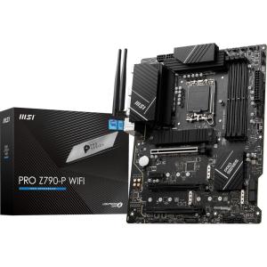 MSI PRO Z790-P WiFi ProSeries Motherboard (Supports 12th/13th/14th Gen Intel Processors, LGA 1700, DDR5, PCIe 5.0, M.2, 2.5Gbps LAN, USB 3.2 Gen2, HDMI/DP, Wi-Fi 6E, Bluetooth 5.3, ATX)(ATX)