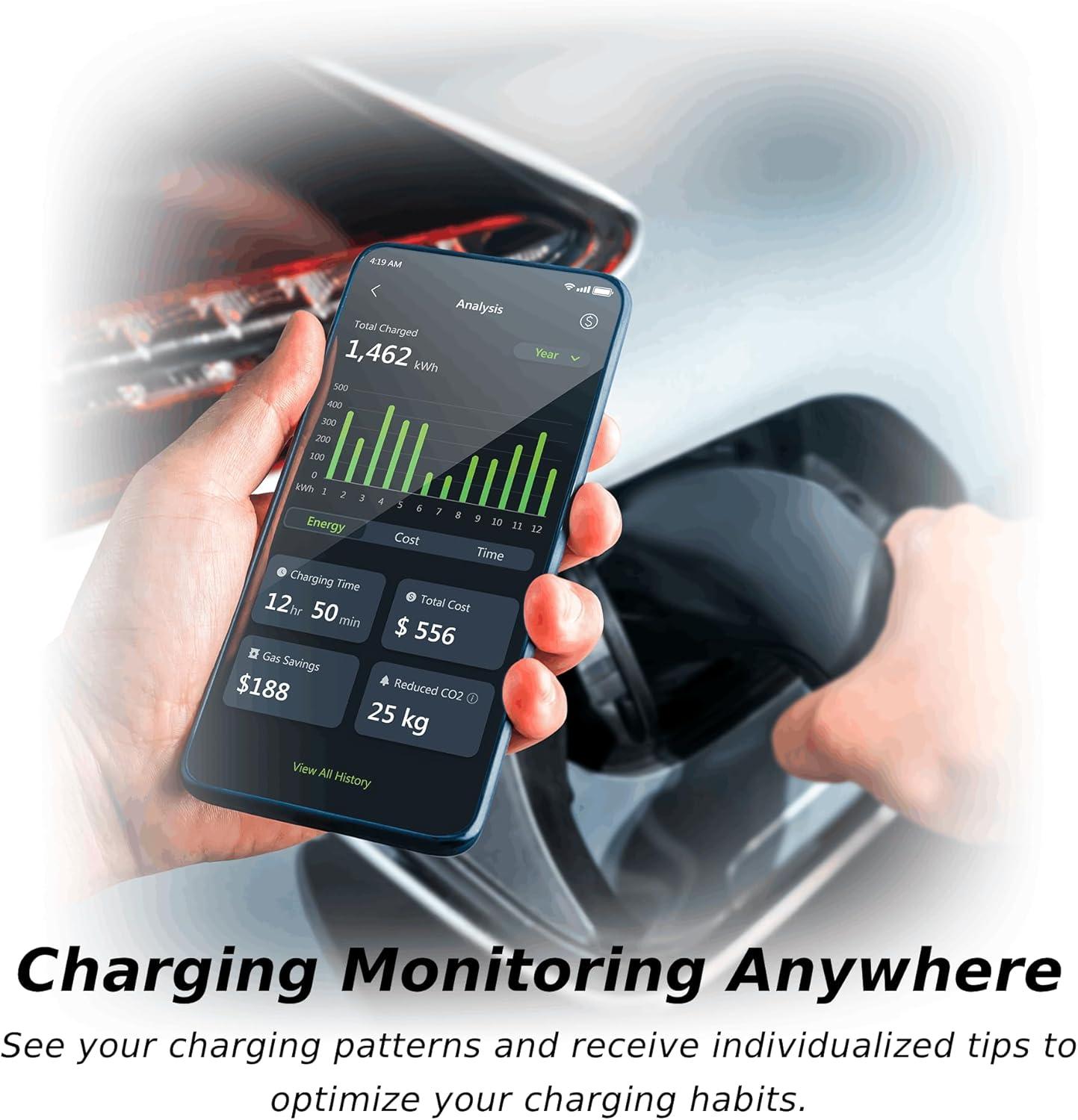 imageMSI EV Life NACS Hardwired Level 2 Charger 240V 60A 144 kW IP55 RatedWater and dust Resistant IK08 Impact Resistant UL2594 Certified Energy Star 5 Years Warranty