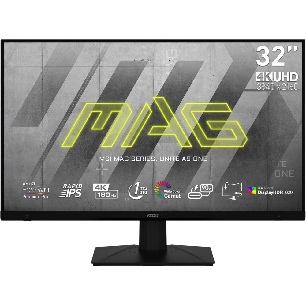 imagemsi MAG274UPF 27 3840 x 2160 UHD 4K Rapid IPSGaming Monitor 1 ms 144Hz FreeSync Premium HDR400 GSync Compatible HDMI DisplayPort Tilt Swivel Pivot and Height AdjustableBlackMAG 323UPF New Model