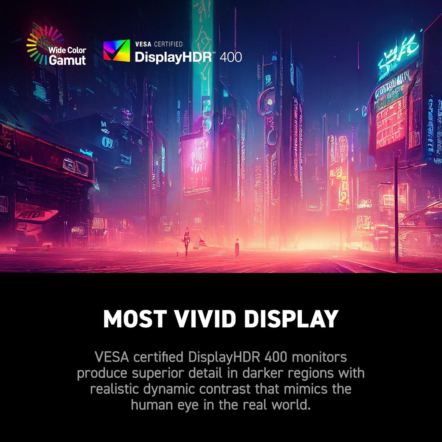 imagemsi MAG 321CUPDF 32inch 3840 x 2160 UHD Gaming Monitor 320Hz AdaptiveSync HDMI DisplayPort VESA Mountable Tilt Height Adjustable Speaker 05ms Black