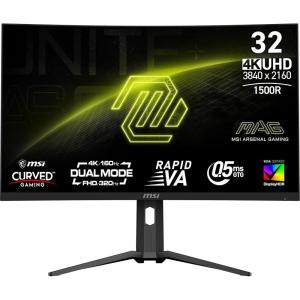 msi MAG 321CUPDF 32-inch 3840 x 2160 (UHD) Gaming Monitor, 320Hz, Adaptive-Sync, HDMI, DisplayPort, VESA Mountable, Tilt, Height Adjustable, Speaker, 0.5ms, Black