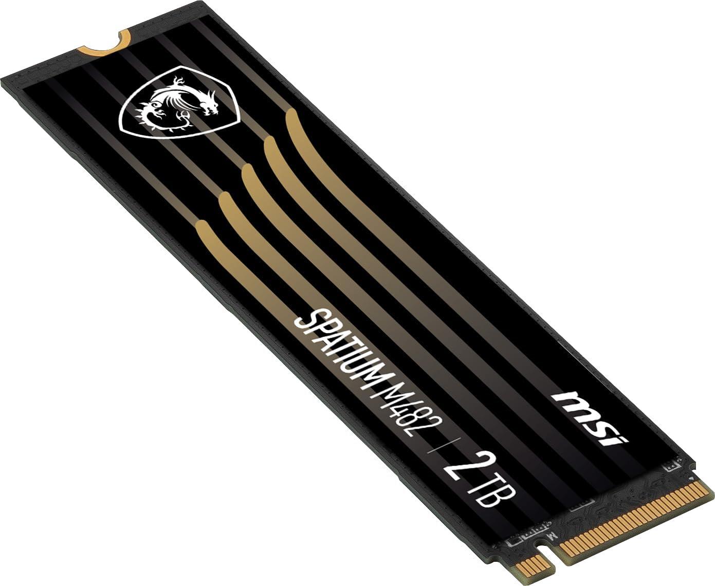 imagemsi Gaming SPATIUM M482 PCIe 40 NVMe M2 2TB Internal SSD PCIe Gen4 NVMe 14 M2 2280 Read 7300 MBS Write 6400 MBS 2TB2tb
