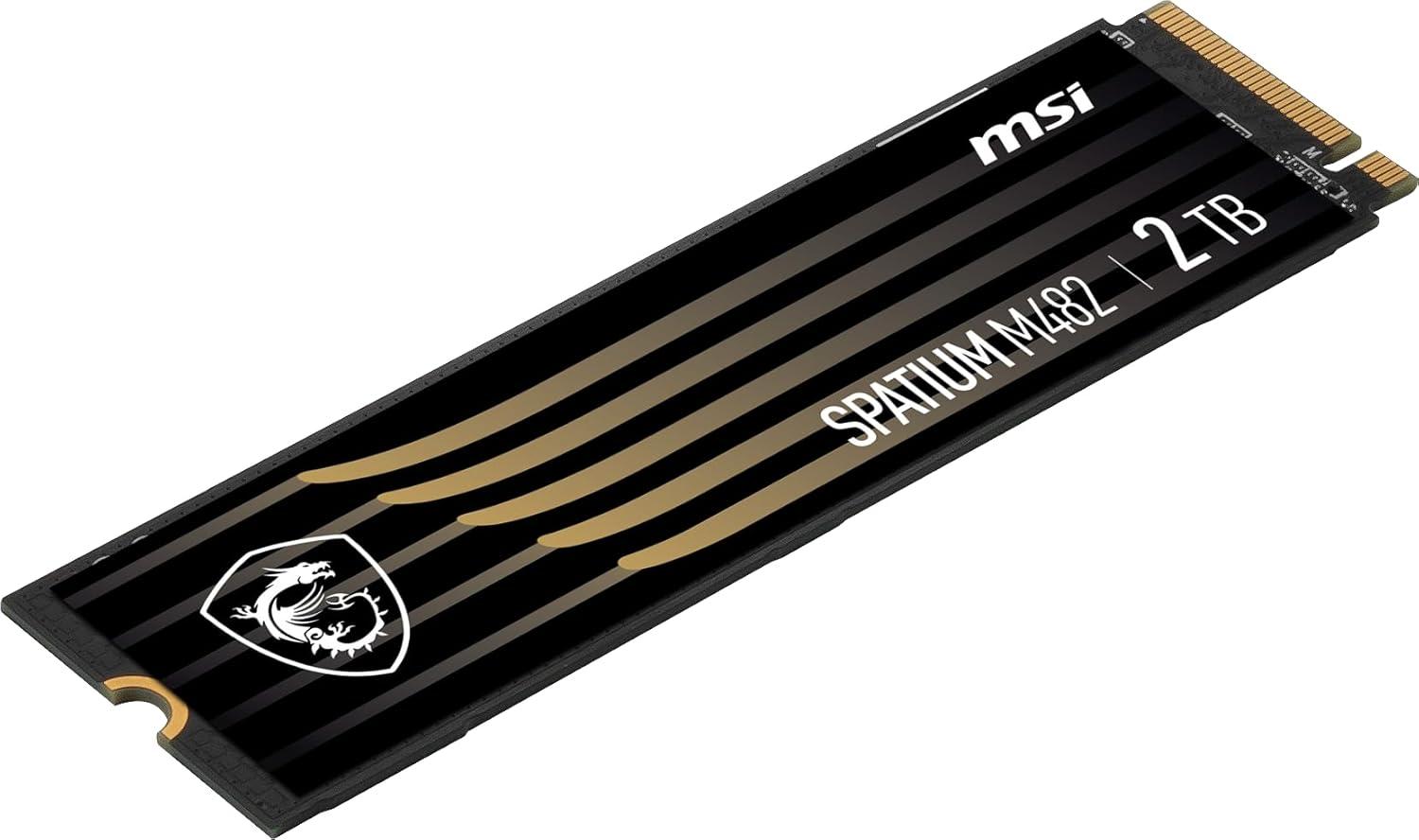 imagemsi Gaming SPATIUM M482 PCIe 40 NVMe M2 2TB Internal SSD PCIe Gen4 NVMe 14 M2 2280 Read 7300 MBS Write 6400 MBS 2TB2tb