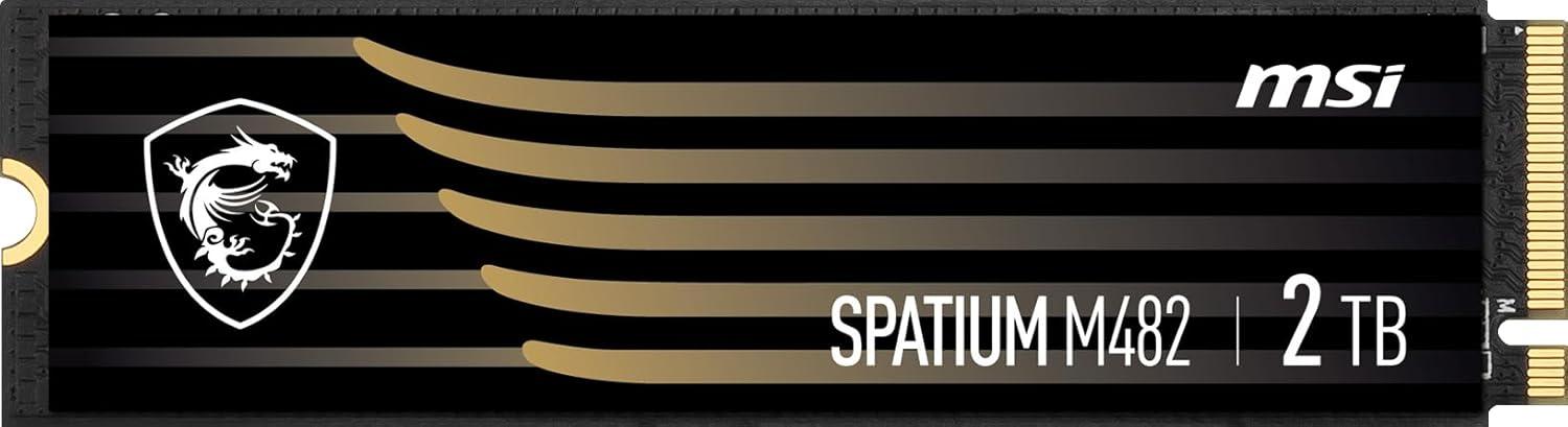 imagemsi Gaming SPATIUM M482 PCIe 40 NVMe M2 2TB Internal SSD PCIe Gen4 NVMe 14 M2 2280 Read 7300 MBS Write 6400 MBS 2TB2tb