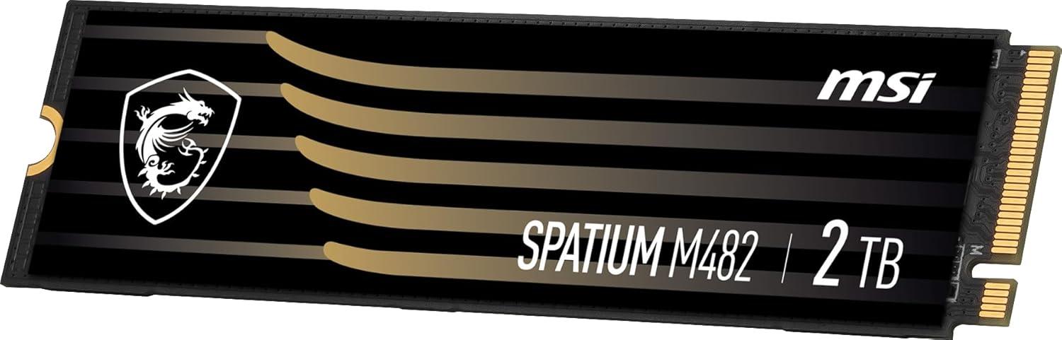 imagemsi Gaming SPATIUM M482 PCIe 40 NVMe M2 2TB Internal SSD PCIe Gen4 NVMe 14 M2 2280 Read 7300 MBS Write 6400 MBS 2TB2tb