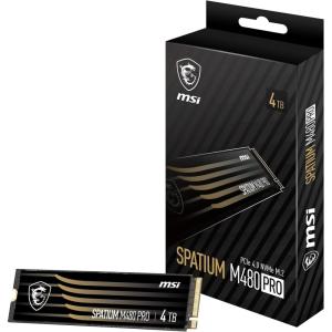 msi SPATIUM M480 PRO PCIe 4.0 NVMe M.2 4TB Internal SSD PCIe Gen4 NVMe (SPATIUM M480 PRO PCIe 4.0 NVMe M.2 4TB)