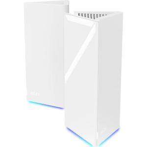 MSI Roamii BE Pro Mesh System – 2 Pack WiFi 7 BE11000Mbps Whole Home WiFi System, 2.5G Ports, Security and Parental Controls, VPN Supported