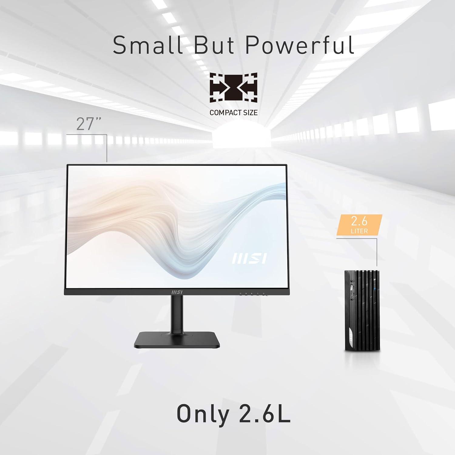 imagemsi PRO DP20ZA MFF Desktop AMD Ryzen R55600G Radeon Vega 7 8GB Memory 1TB SSD WiFi 5 USB TypeC Black Windows 11 Pro 5M234US
