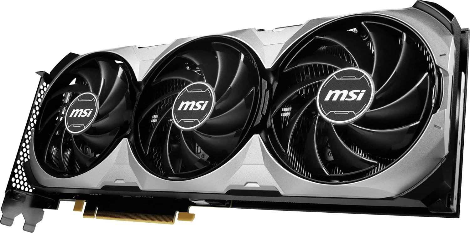 imageMSI Gaming GeForce RTX 4070 12GB GDRR6X Extreme Clock 2520 MHz 192Bit HDMIDP Nvlink TORX Fan 40 Ada Lovelace Architecture Graphics Card RTX 4070 Ventus 3X 12G