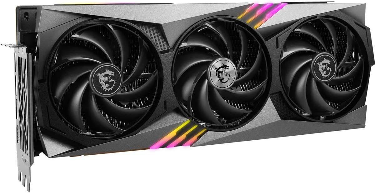 imageMSI Gaming GeForce RTX 4090 24GB GDRR6X 384Bit Boost Clock 2595 MHz HDMIDP Nvlink TriFrozr 3 Ada Lovelace Architecture OC Graphics Card RTX 4090 Gaming X Trio 24G