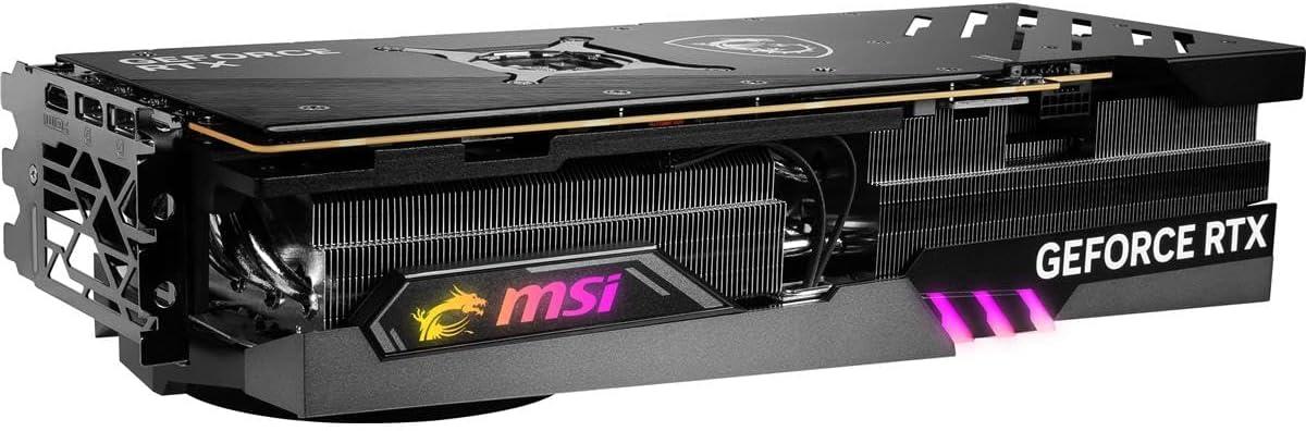 imageMSI Gaming GeForce RTX 4090 24GB GDRR6X 384Bit Boost Clock 2595 MHz HDMIDP Nvlink TriFrozr 3 Ada Lovelace Architecture OC Graphics Card RTX 4090 Gaming X Trio 24G