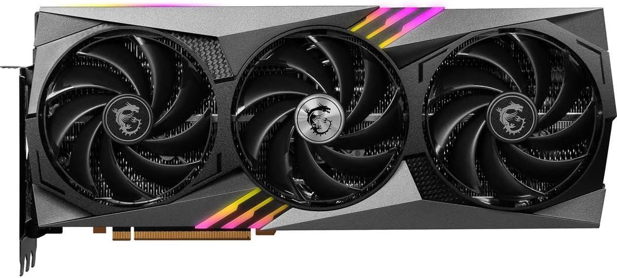 imageMSI Gaming GeForce RTX 4090 24GB GDRR6X 384Bit Boost Clock 2595 MHz HDMIDP Nvlink TriFrozr 3 Ada Lovelace Architecture OC Graphics Card RTX 4090 Gaming X Trio 24G