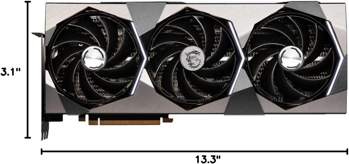 imageMSI Gaming GeForce RTX 4090 24GB GDRR6X 384Bit Boost Clock 2625 MHz HDMIDP Nvlink TriFrozr 3 Ada Lovelace Architecture OC Graphics Card RTX 4090 SUPRIM X 24G
