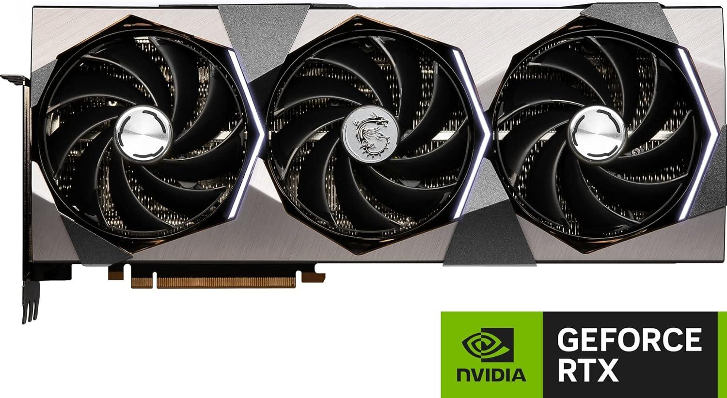imageMSI Gaming GeForce RTX 4090 24GB GDRR6X 384Bit Boost Clock 2625 MHz HDMIDP Nvlink TriFrozr 3 Ada Lovelace Architecture OC Graphics Card RTX 4090 SUPRIM X 24G