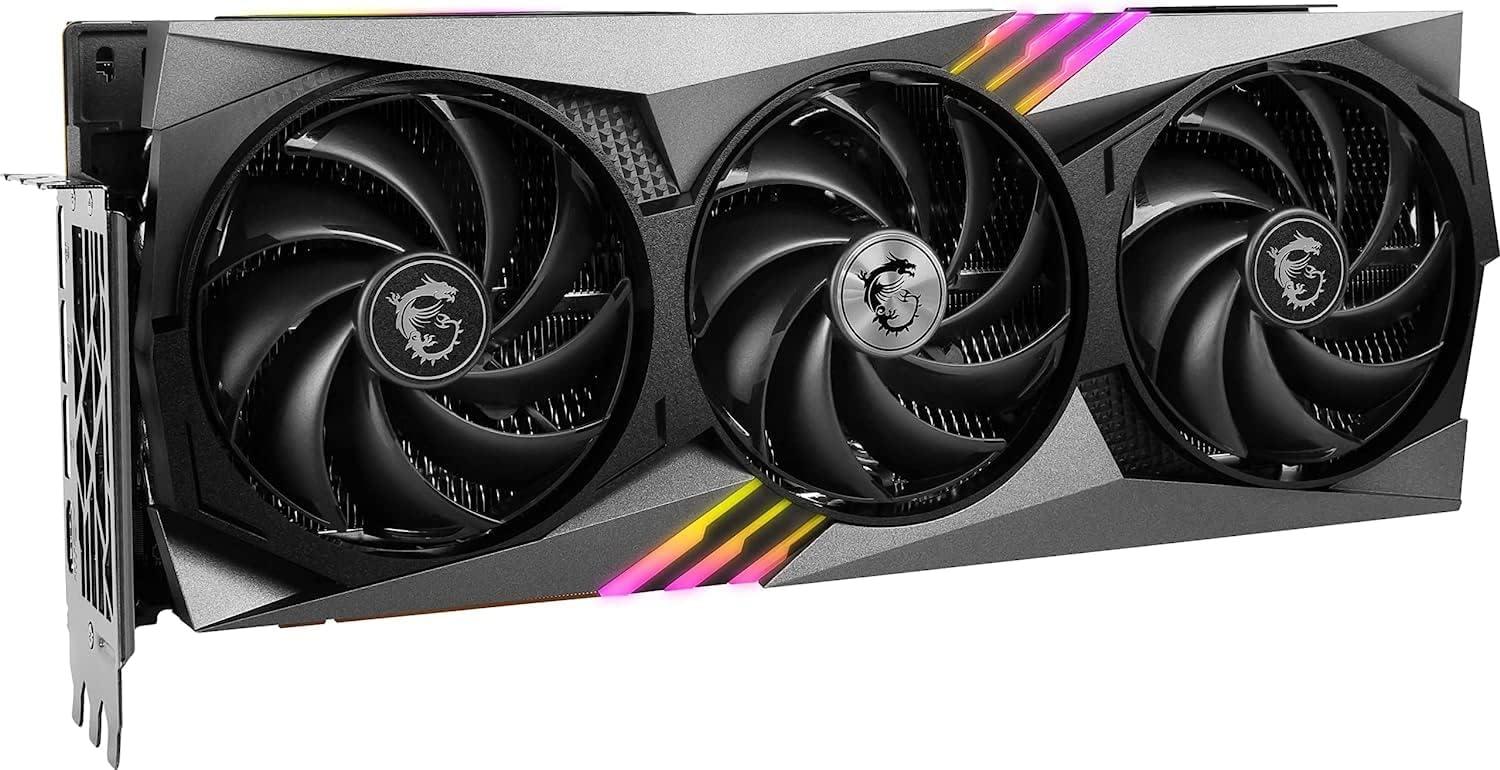 imageMSI Gaming GeForce RTX 4090 24GB GDRR6X 384Bit Extreme Clock 2535 MHz HDMIDP Nvlink TriFrozr 3 Ada Lovelace Architecture Graphics Card RTX 4090 Gaming Trio 24G