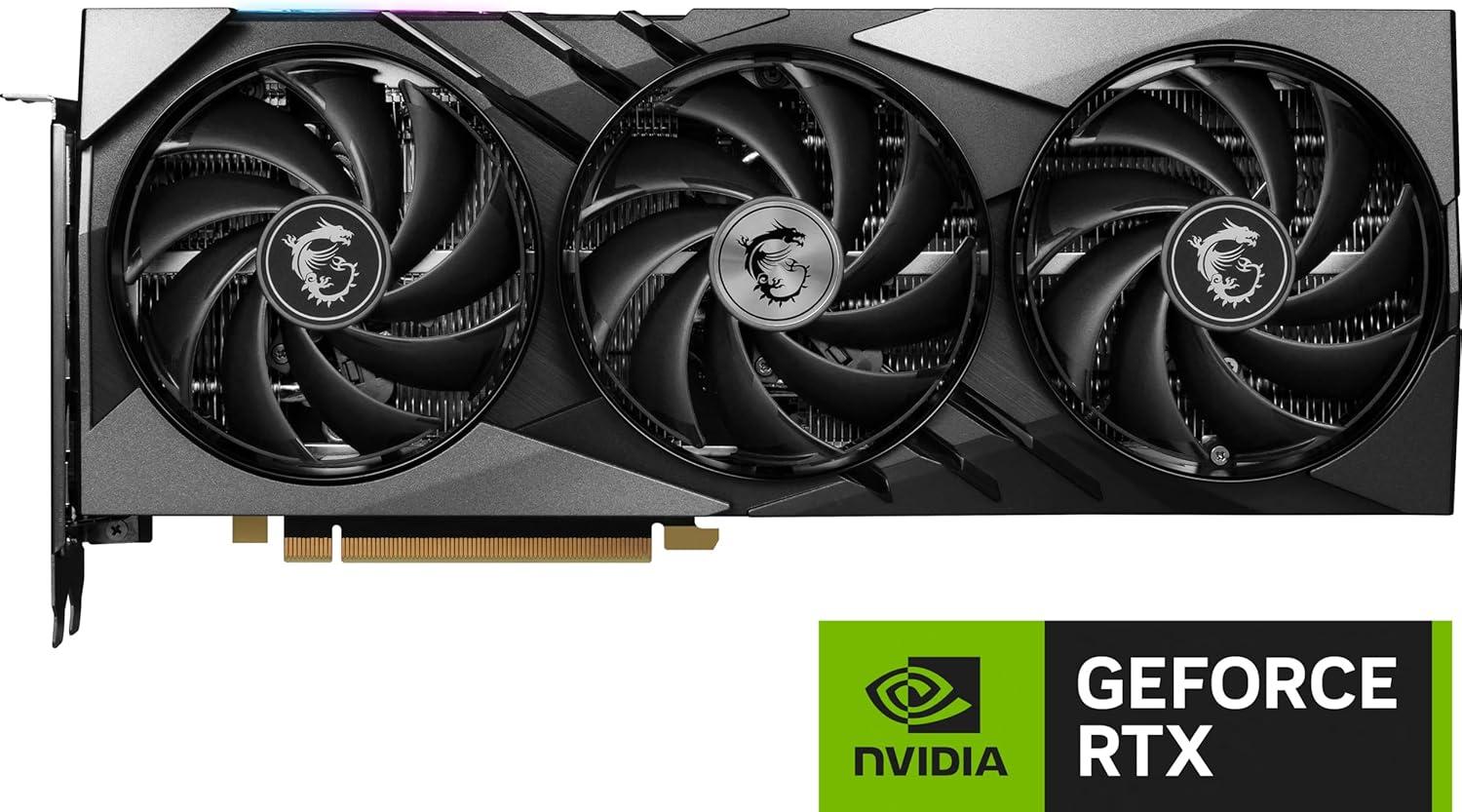 imageMSI Gaming RTX 4070 Super 12G Gaming X Slim Graphics Card NVIDIA RTX 4070 Super 192Bit Extreme Clock 2655 MHz 12GB GDRR6X 21 Gbps HDMIDP Ada Lovelace Architecture