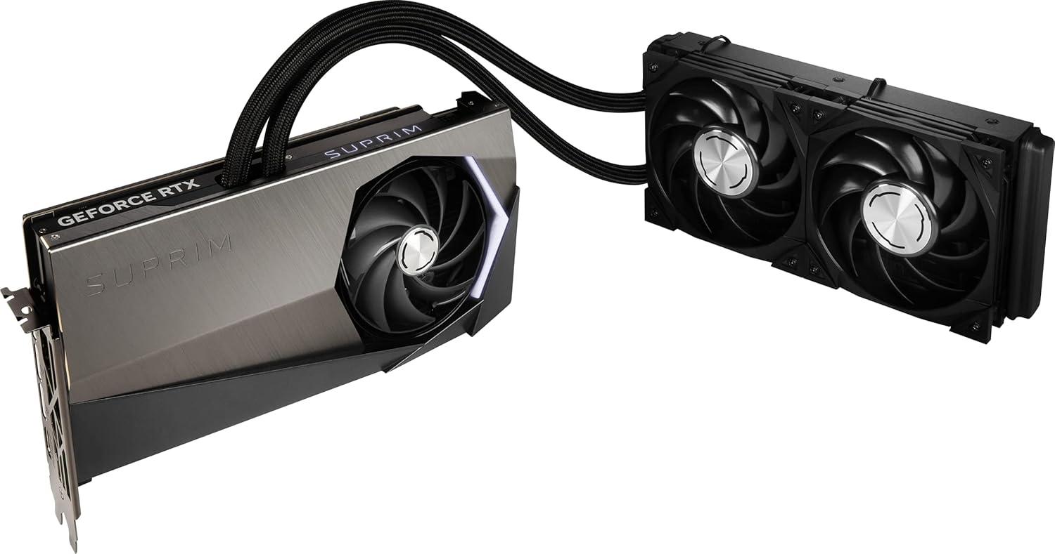 imagemsi Gaming GeForce RTX 4090 24GB GDRR6X 384Bit HDMIDP Nvlink Torx Fan 5 Ada Lovelace Architecture Liquid Cool OC Graphics Card RTX 4090 SUPRIM Liquid X 24G