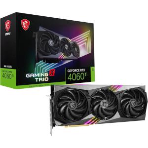 MSI Gaming GeForce RTX 4060 Ti 8GB GDRR6 Extreme Clock: 2685 MHz 128-Bit HDMI/DP Nvlink TORX Fan 4.0 Ada Lovelace Architecture Graphics Card (RTX 4060 Ti Gaming X Trio 8G)
