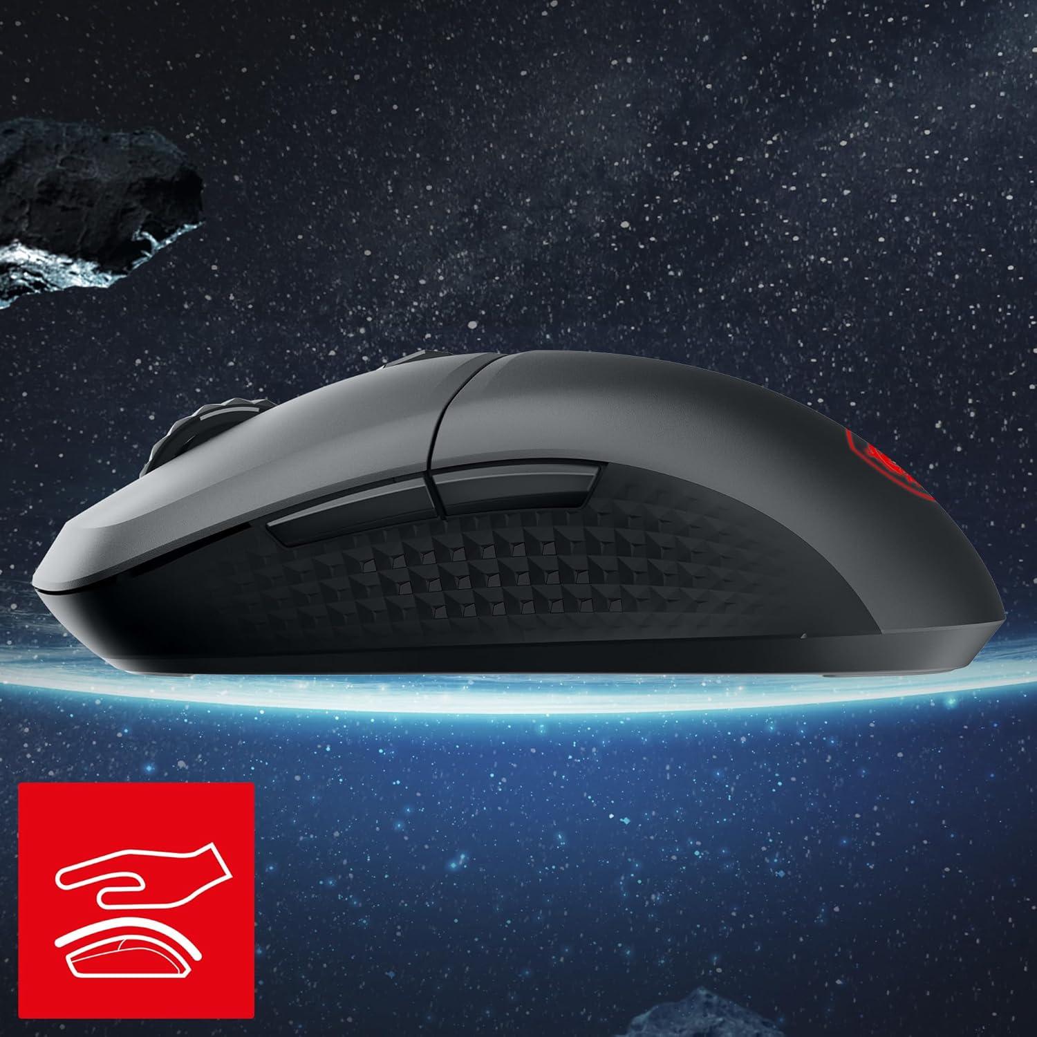 imagemsi Versa 300 W 8K Gaming Mouse 26000 DPI 8000Hz Polling Rate 60M Clicks OMRON Optical Switch Optical Sensor Ergonomic Ambitextrous Hand Design RGB Light