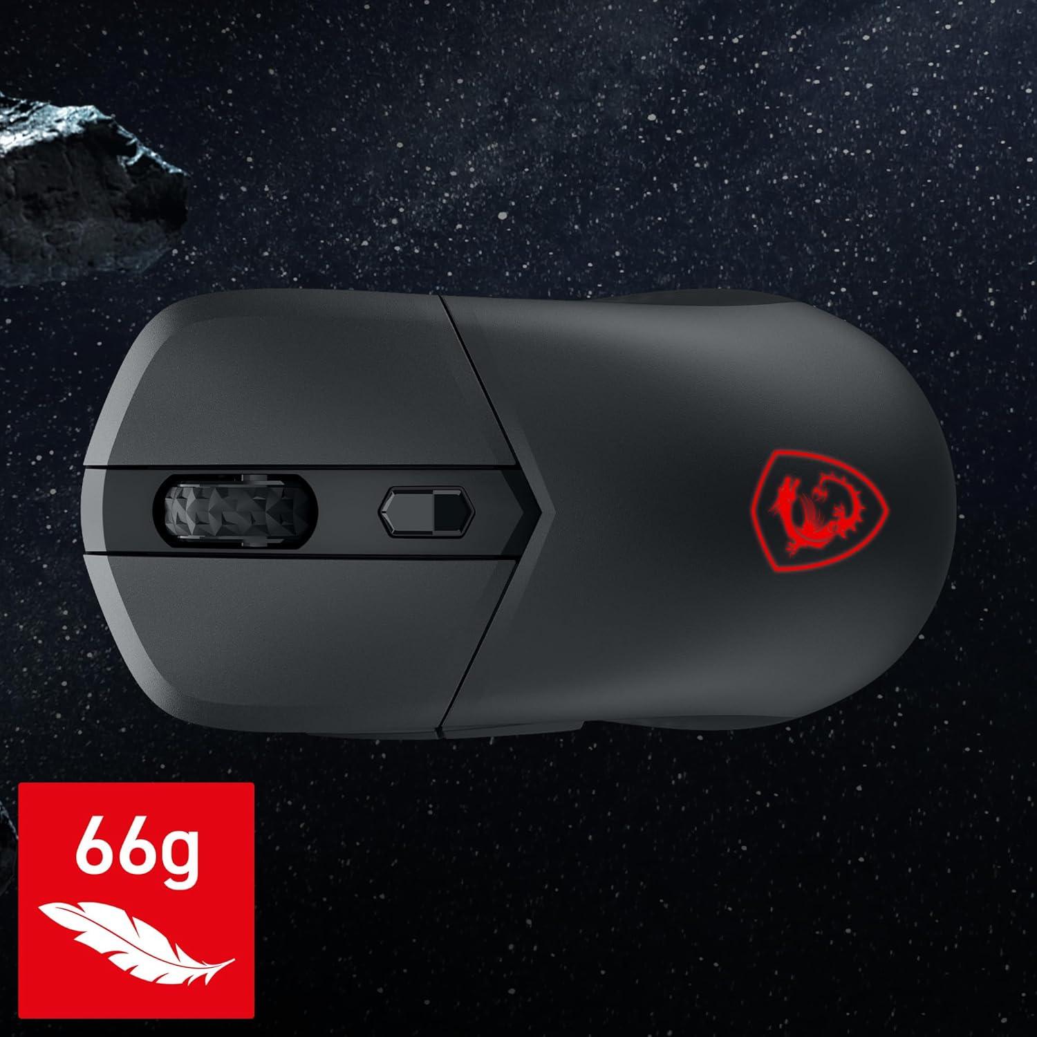 imagemsi Versa 300 W 8K Gaming Mouse 26000 DPI 8000Hz Polling Rate 60M Clicks OMRON Optical Switch Optical Sensor Ergonomic Ambitextrous Hand Design RGB Light