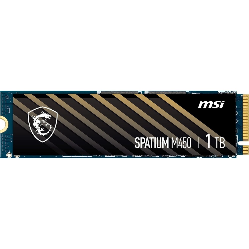 image:imagemsi SPATIUM M450 PCIe 40 NVMe M2 1TB Internal Gaming SSD up to 3600MBs 3D NAND Up to 600 TBW