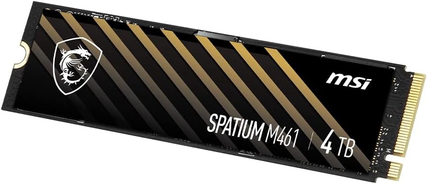 image:imagemsi SPATIUM M461 PCIe 40 NVMe M2 4TB Internal SSD PCIe Gen4 NVMe SPATIUM M461 PCIe 40 NVMe M2 4TB