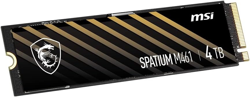 image:imagemsi SPATIUM M461 PCIe 40 NVMe M2 4TB Internal SSD PCIe Gen4 NVMe SPATIUM M461 PCIe 40 NVMe M2 4TB